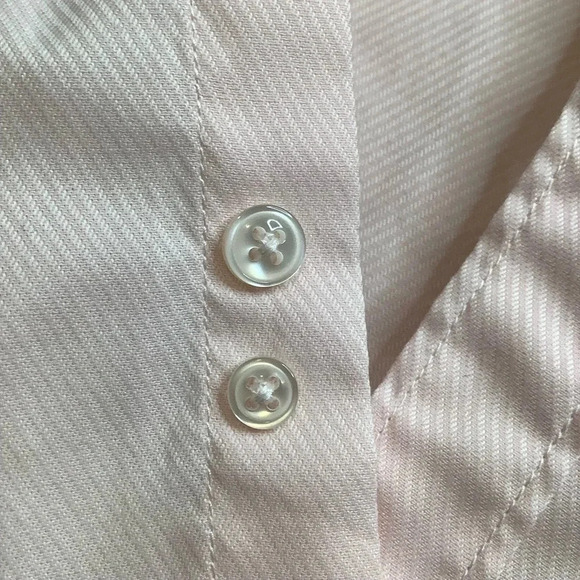 ZARA Pink Textured Button Down Shirt Size M Slim Fit - Picture 9 of 15